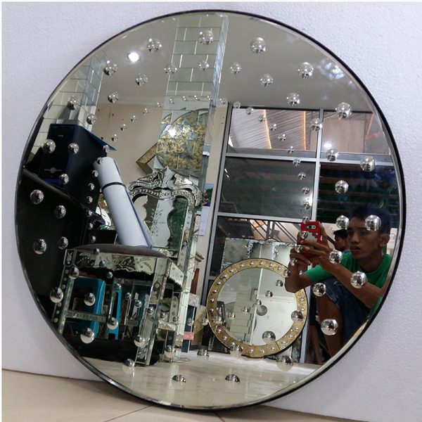 Cermin Bundar Venetian Mirror Diameter 90cm